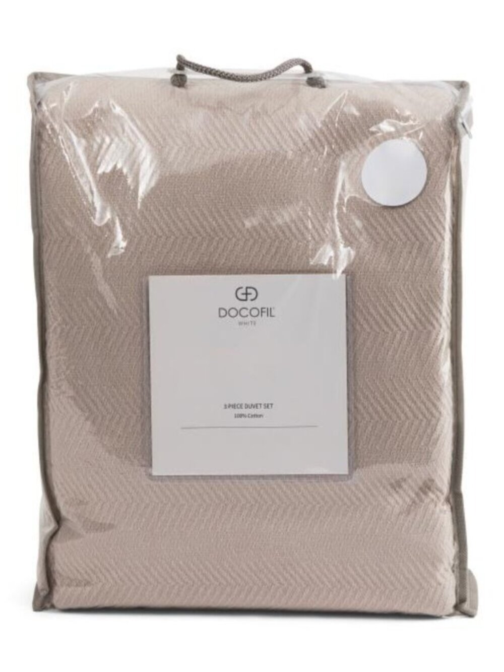 DOCOFIL Made In Portugal 3pc Herringbone Duvet Set